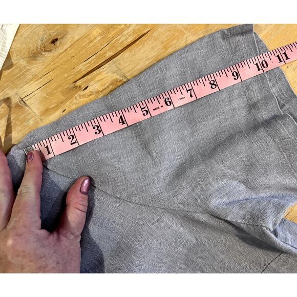 Vtg 90s Positive Attitude Linen Midi Dress Vest Set 1X Floral Embroidered Pearls - Picture 10 of 16